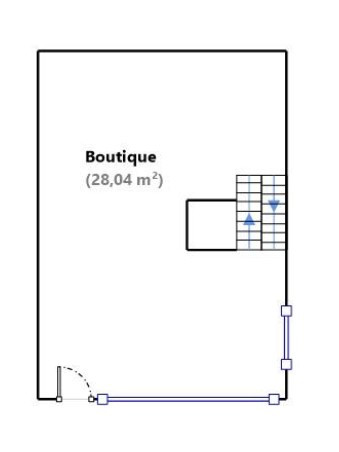 Boutique 33 m² rue de cléry