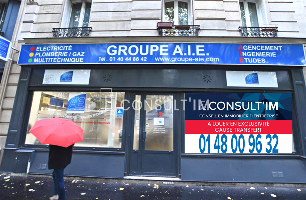 Alesia, à louer en exclusivité une boutique de 96m² - EXTRACTION POSSIBLE