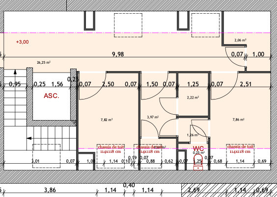 Bureau à louer de 50m² 1er étage à Saint-Jean-de-Braye n8