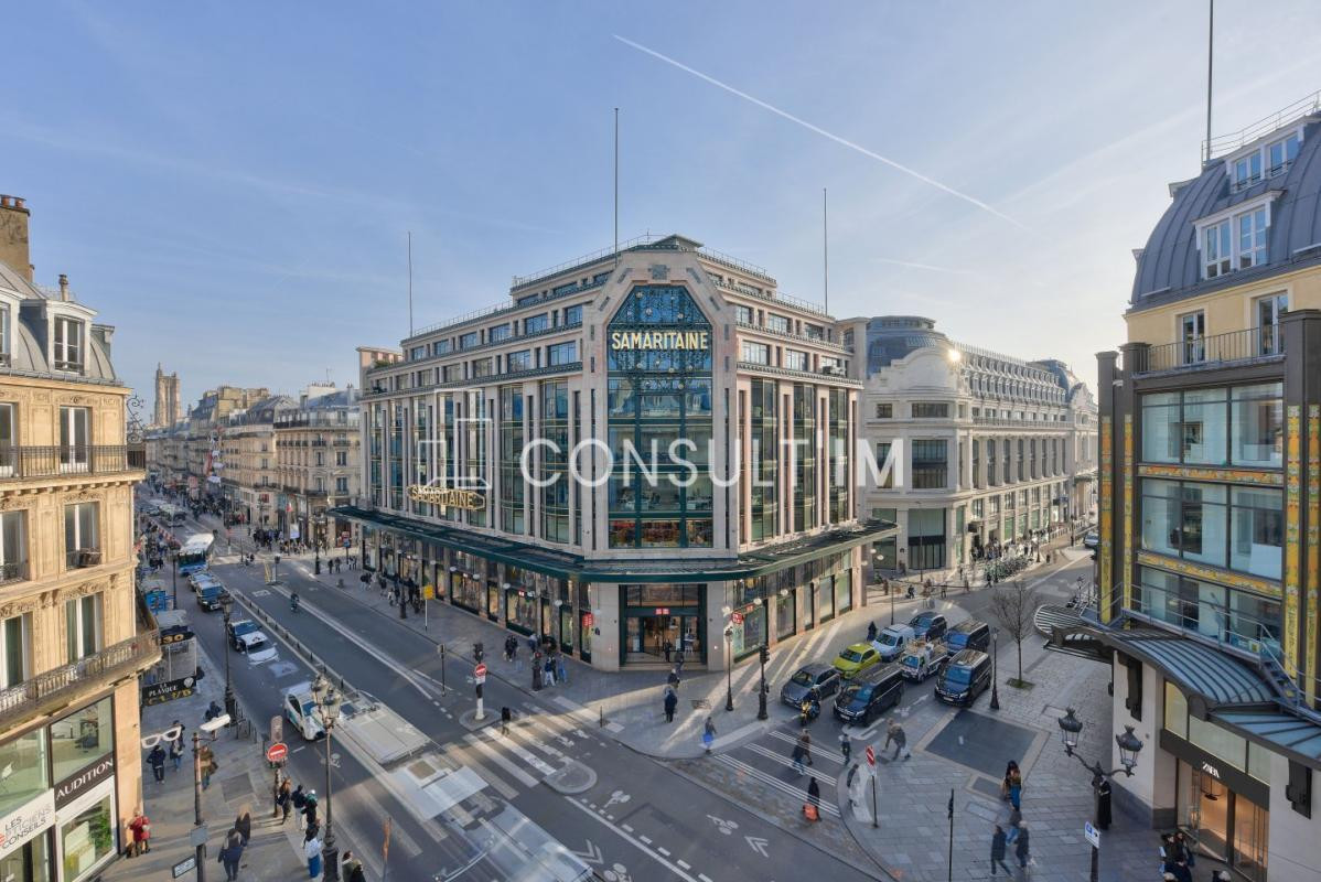 Rue de Rivoli, bureaux d'angle avec surface modulable