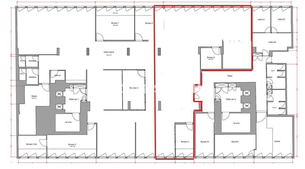 Open space de 150 m²