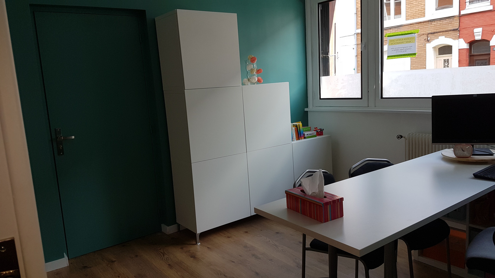 bureau à partager avec orthophoniste 3 j/sem