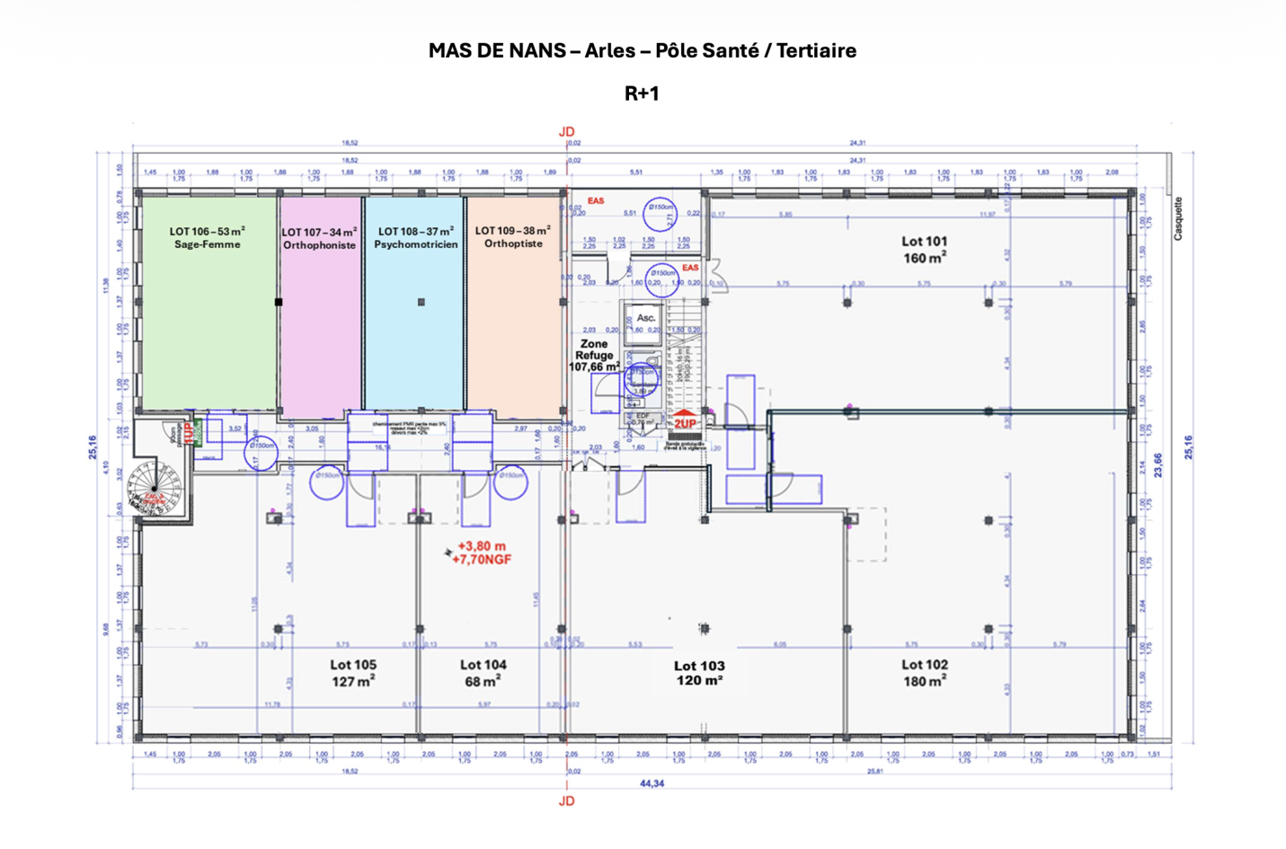 Arles (13200) – Pôle Santé Mas de Nans – Bureau / cabinet libéral neuf en VEFA