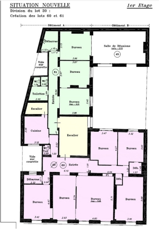 Bureaux à louer à poximité de Notre Dame de Lorette