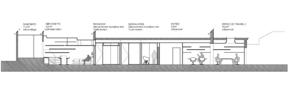 Bureaux de 97m² à vendre à proximité de la place de Clichy