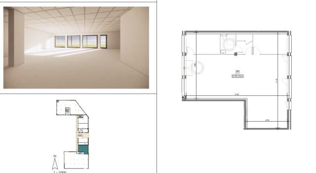 A vendre en bordure du Boulevard Urbain Nord,à Epron un local d'activité/service de 108 m²