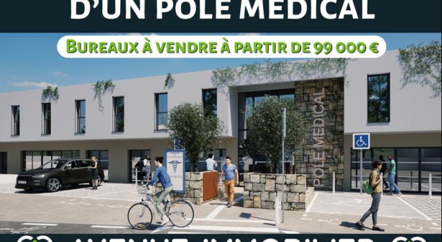 Bureaux au sein d'un pôle médical à vendre en exclusivité à Cournonterral
