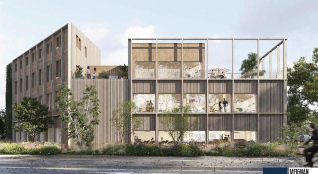 A vendre en bordure du Boulevard Urbain Nord,à Epron un local d'activité/service de 108 m²