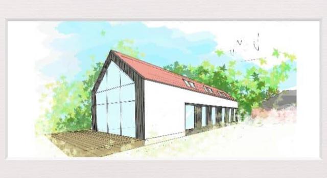Linselles / Blaton grand garage sur parcelle constructible