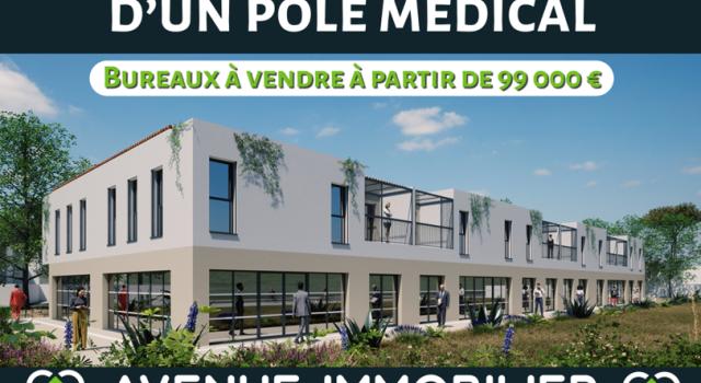 Bureaux au sein d'un pôle médical à vendre en exclusivité à Cournonterral