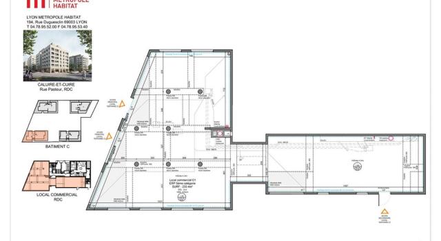 Local commercial  pour brasserie restaurant  Caluire-et-Cuire 233 m2