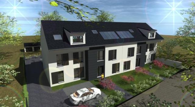 M573092 0.1 LOCAL  66M²  avec garage ET 3 parking et terrasse à CUVRY